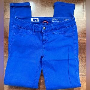 Sold Design Lab Women's Spring Street Skinny Leg Sz 29 Cobalt Blue Jeans